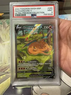 Charizard V SWSH260 SWSH Black Star Promo Pokemon PSA 9 MINT - Image 1