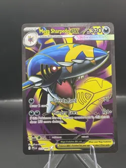 Pokemon Mega Sharpedo ex 113/094 Phantasmal Flames Ultra Rare PACK FRESH - Image 1
