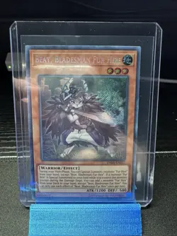 YUGIOH BEAT BLADESMAN FUR HIRE DASA-EN017 SECRET NM - Image 1