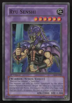 Yu-Gi-Oh #LOD-019 Ryu Senshi Super Rare (1st Edition) - Image 1