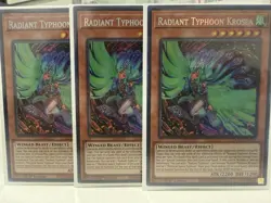 Yugioh! Radiant Typhoon Krosea - Secret Rare - 1st Edition Near x3 🚚💨&🔍 - Image 1