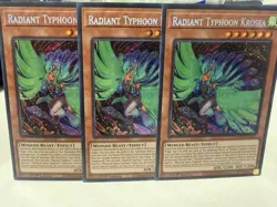 Yugioh! Radiant Typhoon Krosea - Secret Rare - 1st Edition Near x3 🚚💨&🔍 - Image 2