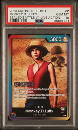 PSA10 Monkey.D.Luffy Sealed Battle V1-Live Action P(L) 2023 One Piece - Image 1