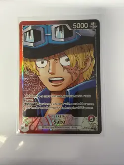 Sabo Alt Art OP13-004 Leader Carrying on His Will ONE PIECE Card Game ENGLISH - Image 1