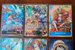 One Piece Tcg Monkey.D.Luffy 1st 2nd Anniversary Promo Nami Uta Sabo Op13 Lot - Image 2