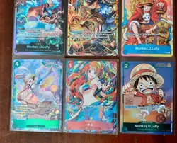 One Piece Tcg Monkey.D.Luffy 1st 2nd Anniversary Promo Nami Uta Sabo Op13 Lot - Image 3