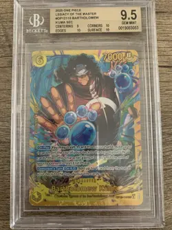 2025 One Piece Op12-119 Bartholomew Kuma SEC BGS 9.5 Free Shipping - Image 1