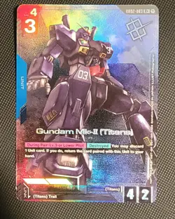Gundam Card Game - Gundam Mk-II (Titans) (R+) - WINNER Alt Art GD02-003 English - Image 2
