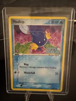 Pokemon Mudkip TCG Crystal Guardians Holo Stamped Common Card 58/100 EX - Image 1