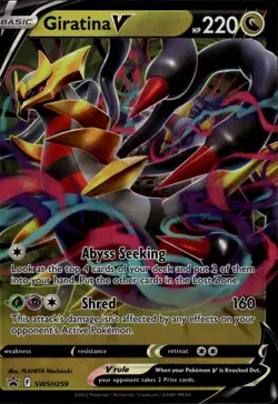 Pokemon TCG Giratina V SWSH259 Black Star Promo Card (NM Condition) - Image 1