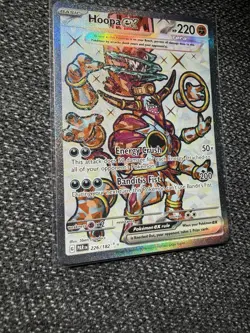 Pokemon Hoopa EX Sv04: Paradox Rift Full Art Ultra Rare Holo Card 226/182 - Image 3