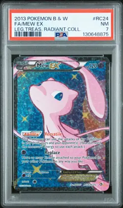 Pokemon Karte/card MEW EX Legendary TREASURES radiant Collection R24/25 PSA 7 NM - Image 1