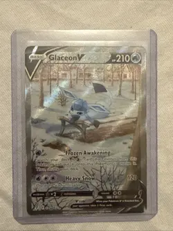 Pokemon TCG Evolving Skies Glaceon v Alternate Full Art Holo Card 175/203SWSH07 - Image 1