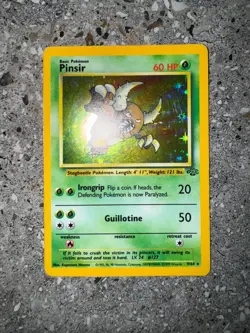 Pokemon TCG Cards Pinsir 9/64 Jungle Holo Rare EXC-NM - Image 3