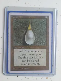 Mox Pearl Heavy Play English 2nd Edition Unlimited MTG Magic Card - Image 2