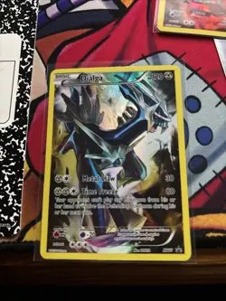 Dialga XY77 Full Art Holo Ultra Rare Black Star Promo Pokemon TCG Card - Image 1