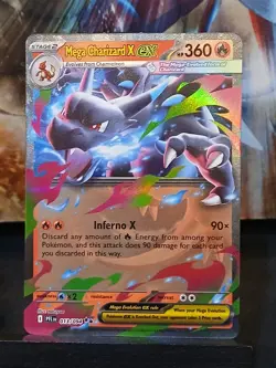 Mega Charizard X ex 013/094 Me02: Phantasmal Flames Pokemon Card - Image 2