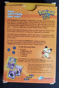 Pokemon Trading Card Game - Expedition Base Set - Echo Theme Deck - Image 2