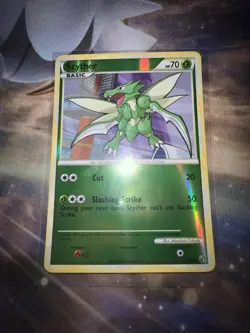Scyther reverse holo 65/90 Pokemon Card NM - Image 1