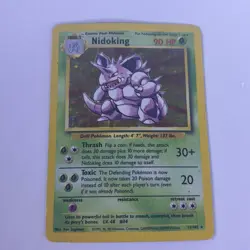 Pokemon Nidoking Holo Rare TCG Card 11/102 Base Set Vintage WOTC - Image 1
