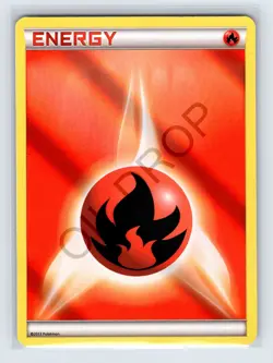 Fire Energy 2013 Black & White Pokemon Card Reverse Holo - Image 1
