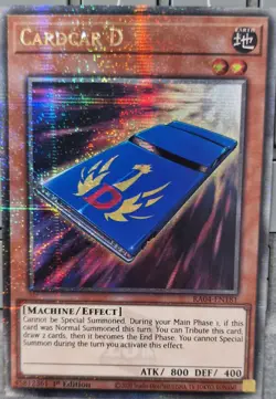 RA04-EN181 Cardcar D - Quarter Century Secret Rare Card 1st Edition - Image 1
