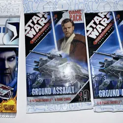NEW Star Wars 10 Pocketmodel Trading Card 8 Ground Assault,Clone Wars &Hans Solo - Image 3