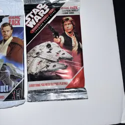 NEW Star Wars 10 Pocketmodel Trading Card 8 Ground Assault,Clone Wars &Hans Solo - Image 4