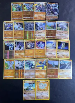24x Pokemon Cards Machop Machoke Machamp V Card Lot - Holo Rare Collection! NM/M - Image 1