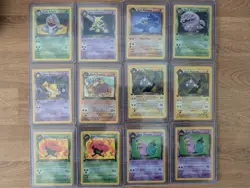 Vintage Lot of *12* Rare 1st Edition Non-Holo Pokemon Cards Team Rocket LP WOTC - Image 1
