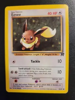 Eevee (55/82) Team Rocket Set Pokemon Card TCG WOTC - Image 1
