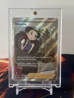 Roxanne GG66/GG70 Crown Zenith: Galarian Gallery Holo Pokemon Card Full Art Rare - Image 1