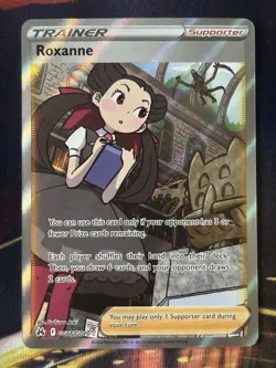 Roxanne GG66/GG70 Crown Zenith: Galarian Gallery Holo Pokemon Card Full Art Rare - Image 2