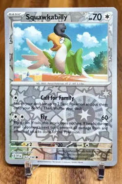 Squawkabilly 162/198 SV1 Scarlet & Violet Base Reverse Holo Pokemon Card NM - Image 1