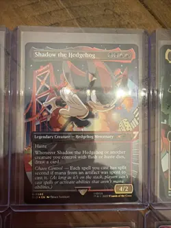 MTG SONIC SECRET LAIR - Eight Cards All Foil Sonic, Shadow, Knuckles And More - Image 2