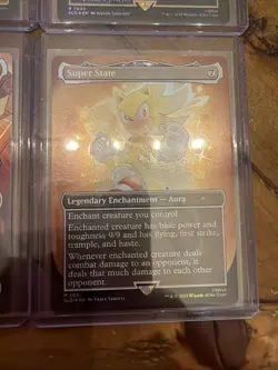 MTG SONIC SECRET LAIR - Eight Cards All Foil Sonic, Shadow, Knuckles And More - Image 5