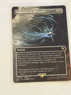 Judgment of Alexander Borderless Final Fantasy Commander 455 - Image 1