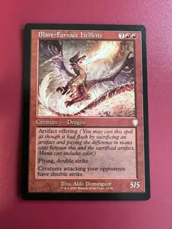 *** Blast-Furnace Hellkite *** Retro Frame Commander: The Brothers' War NM MTG - Image 1