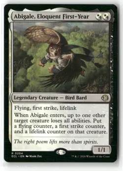 Abigale, Eloquent First Year Lorwyn Eclipsed Magic MTG NM Regular IN HAND - Image 1