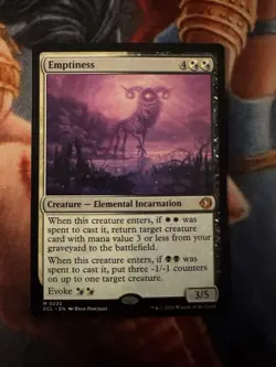 Emptiness - Lorwyn Eclipsed - MtG- NM - Image 1