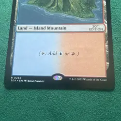 Volcanic Island 30th Anniversary Edition Regular - RARE MTG NM DUAL LAND - Image 3