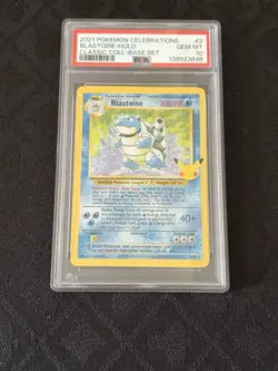 PSA 10 - BLASTOISE - 2/102 - CELEBRATIONS CLASSIC 25TH ANNIVERSARY SET HOLO - Image 1