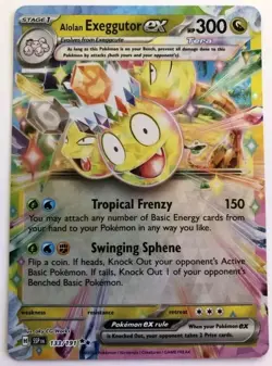 Pokemon Surging Sparks Alolan Exeggutor ex Double Rare 133/191 NM + FREE EX Or V - Image 1