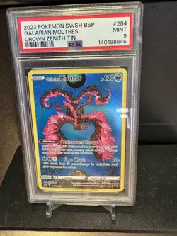 Pokemon Card PSA 9 Galarian Moltres SWSH284 Alt Art Promo Crown Zenith - Image 4