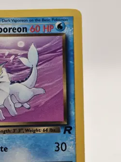 Pokemon 1st Edition Dark Vaporeon 45/82 Team Rocket Non Holo - Image 3