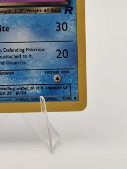 Pokemon 1st Edition Dark Vaporeon 45/82 Team Rocket Non Holo - Image 5
