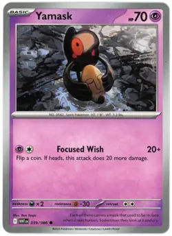 Yamask - 039/086 - White Flare - NM/M - Pokemon TCG - English - Image 1