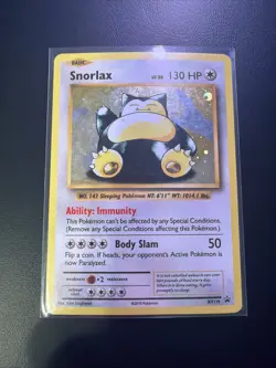 2016 Pokemon Xy BSP XY179 Snorlax Holo Played Condition - Image 1