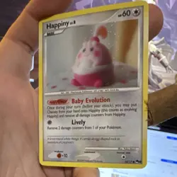 Pokemon Happiny Holo Pop Series 8 014/017 60 HP English TCG Card 2008 - Image 1