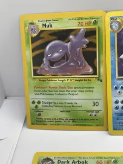 5 Pokemon TCG Holo Card Lot Lapras, Wigglytuff, Muk, Kingdra, Arbok Cards Lot #3 - Image 2